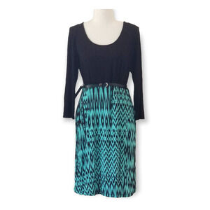 Ma CHerie Maternity ¾ Sleeve Belted Dress - Size M